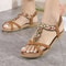 Bohemia Style Womens Gemstone Sandals Low Heel Beach Sandals For Women Comfortable Summer Sandal Sh 1