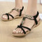 Bohemia Style Womens Gemstone Sandals Low Heel Beach Sandals For Women Comfortable Summer Sandal Sh 2
