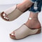 Womens Summer Sandals New Soft Heeled Slippers Wedge Heels Low Platform Shoes For Women 4