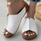 Womens Summer Sandals New Soft Heeled Slippers Wedge Heels Low Platform Shoes For Women 5