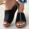Womens Summer Sandals New Soft Heeled Slippers Wedge Heels Low Platform Shoes For Women 7