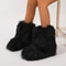 Fashion Luxury Women Faux Fur Boots, Warm Fluffy Mid Calf Snow Boots, Plush Winter Furry Boots for Comfort & Style