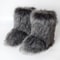 Fashion Luxury Women Faux Fur Boots, Warm Fluffy Mid Calf Snow Boots, Plush Winter Furry Boots for Comfort & Style