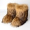 Fashion Luxury Women Faux Fur Boots, Warm Fluffy Mid Calf Snow Boots, Plush Winter Furry Boots for Comfort & Style