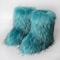Fashion Luxury Women Faux Fur Boots, Warm Fluffy Mid Calf Snow Boots, Plush Winter Furry Boots for Comfort & Style