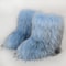Fashion Luxury Women Faux Fur Boots, Warm Fluffy Mid Calf Snow Boots, Plush Winter Furry Boots for Comfort & Style