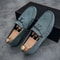 PU Leather Faux Suede Breathable Slipon Driving Loafers New Men Casual Fashion Sneakers For Classic 2