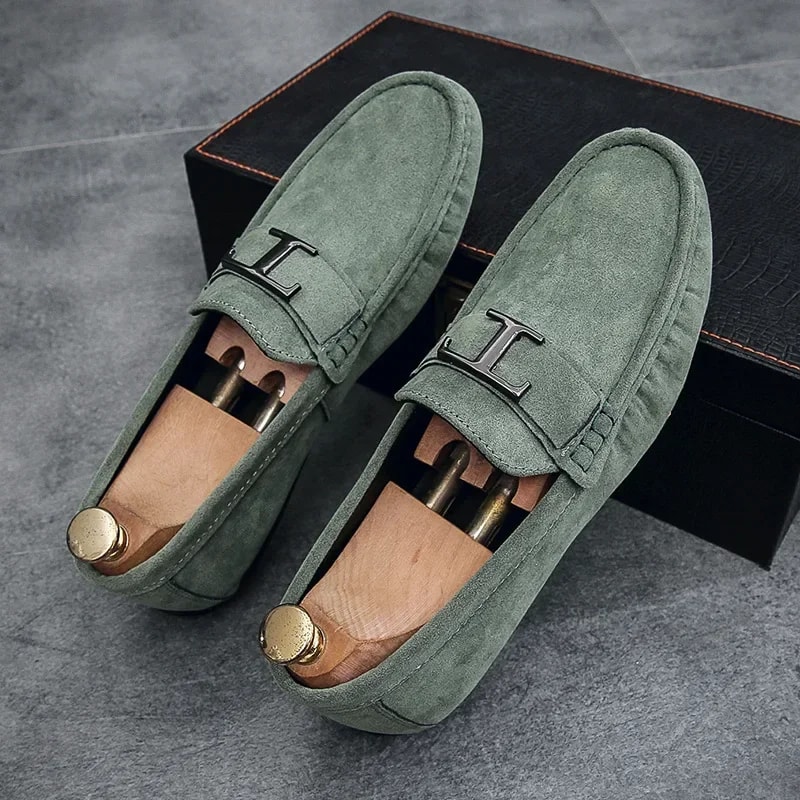PU Leather Faux Suede Breathable Slipon Driving Loafers New Men Casual Fashion Sneakers For Classic 5