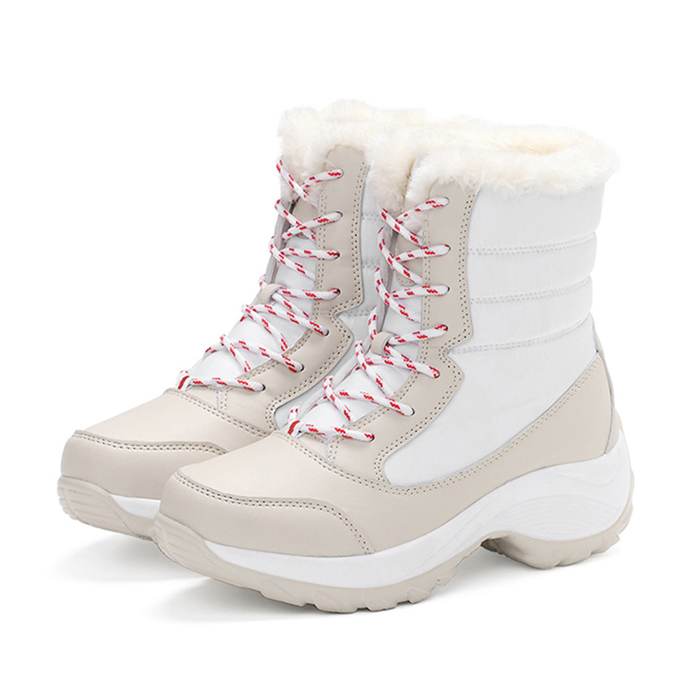 Warm Fur Womens Boots Snow Platform Shoes Lightweight Ankle Winter Boots For Women Cozy Stylish  Du 5