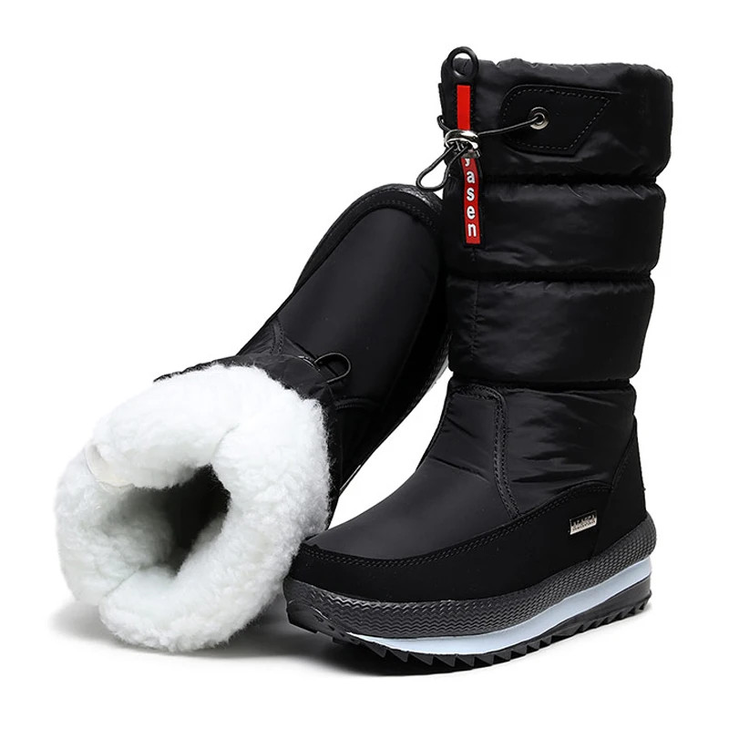 Fashion Women Winter Boots Thick Plush Waterproof Snow Shoes NonSlip Warm Fur Platform Boots For Co 4