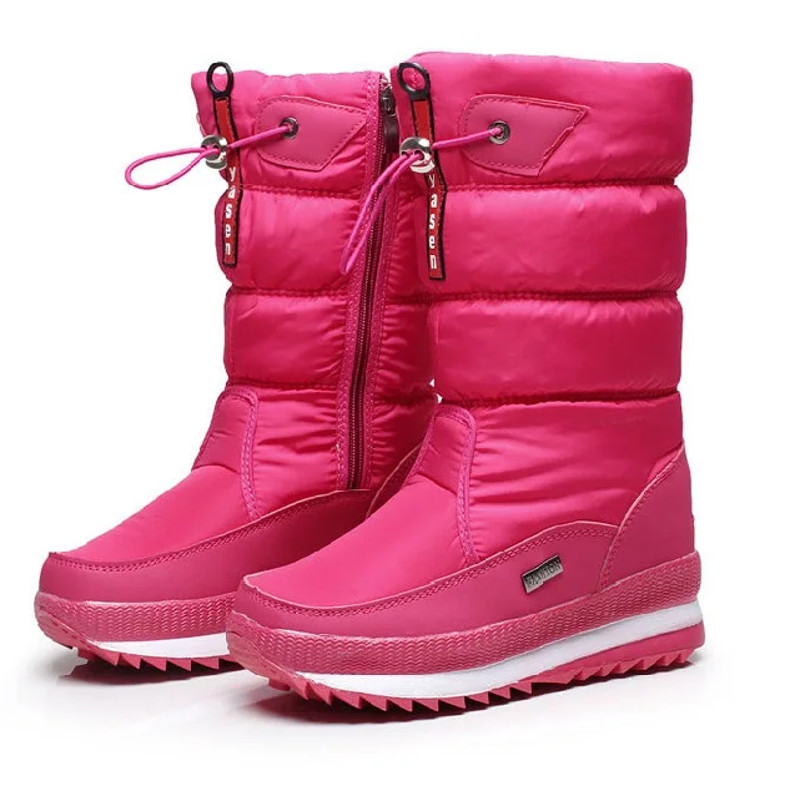 Fashion Women Winter Boots Thick Plush Waterproof Snow Shoes NonSlip Warm Fur Platform Boots For Co 6