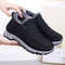 Waterproof Womens Boots, Slip On Winter Snow Shoes with Plush Lining, Casual Ankle Botas for Women