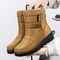 Waterproof Winter Boots For Women Long Plush Faux Fur Snow Boots Warm Cotton Platform Shoes For St 8