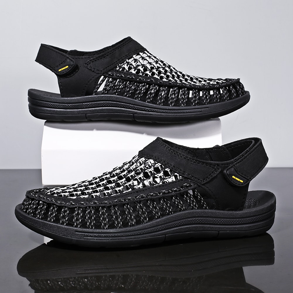 HighQuality Mens Summer Sandals HandWoven Designer Casual Outdoor Waders Fashion Beach Sandals 2