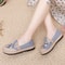 Summer Breathable Embroidered Womens Casual Canvas Shoes Comfortable Flat Shoes For Daily Walking 1