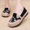Summer Breathable Embroidered Womens Casual Canvas Shoes Comfortable Flat Shoes For Daily Walking 3