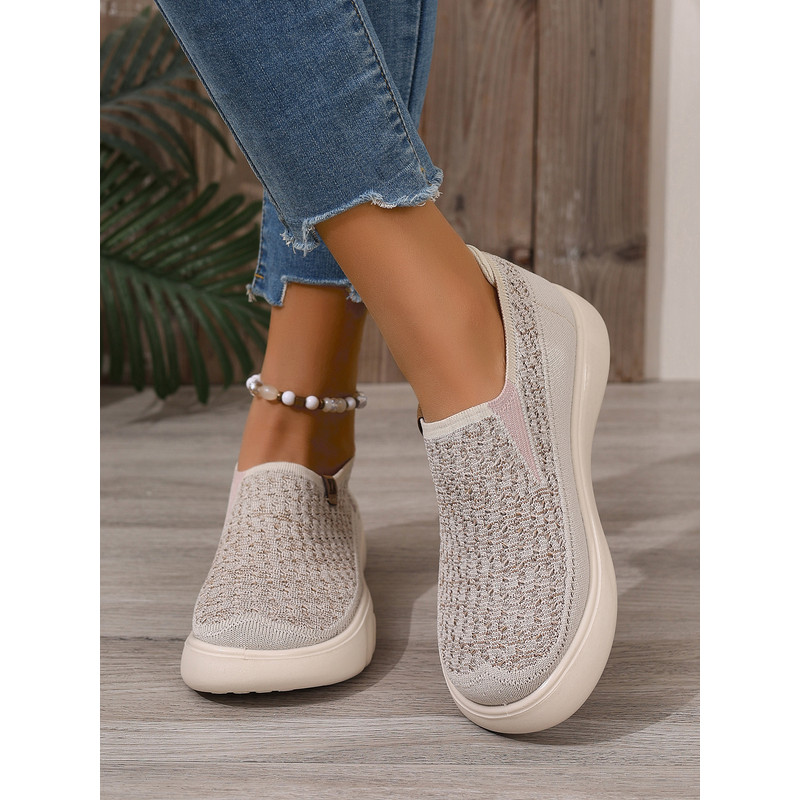 New Womens Breathable Soft Soled Walking Shoes, Lightweight Casual Sports Flats for Outdoor Travel, Boating & Everyday