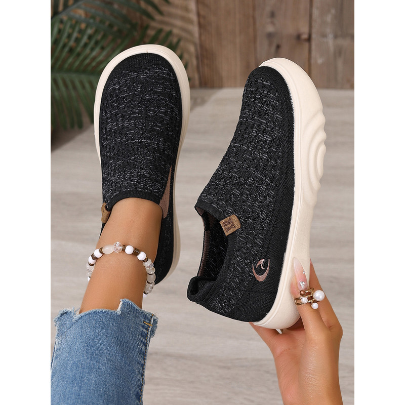 New Womens Breathable Soft Soled Walking Shoes, Lightweight Casual Sports Flats for Outdoor Travel, Boating & Everyday