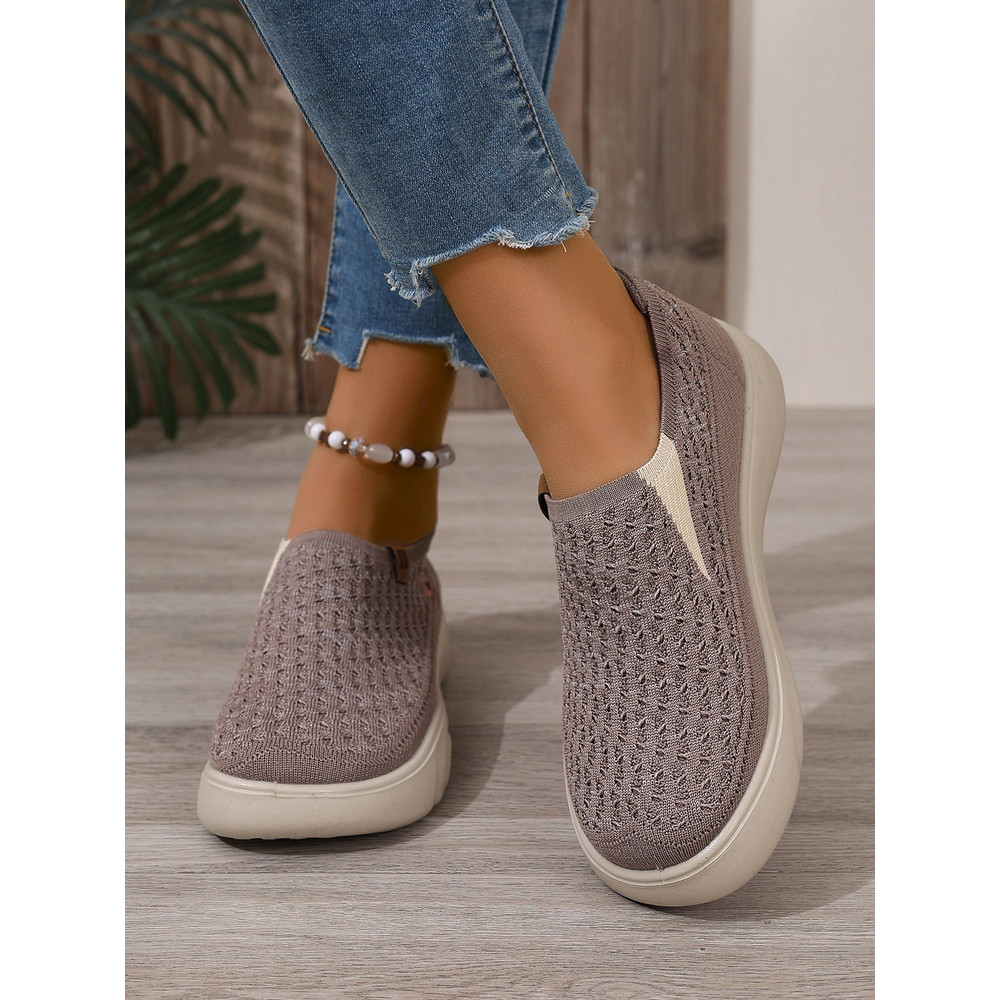 New Womens Breathable Soft Soled Walking Shoes, Lightweight Casual Sports Flats for Outdoor Travel, Boating & Everyday