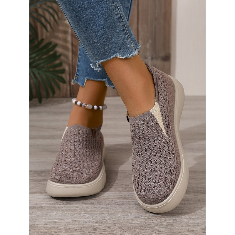 New Womens Breathable Soft Soled Walking Shoes, Lightweight Casual Sports Flats for Outdoor Travel, Boating & Everyday