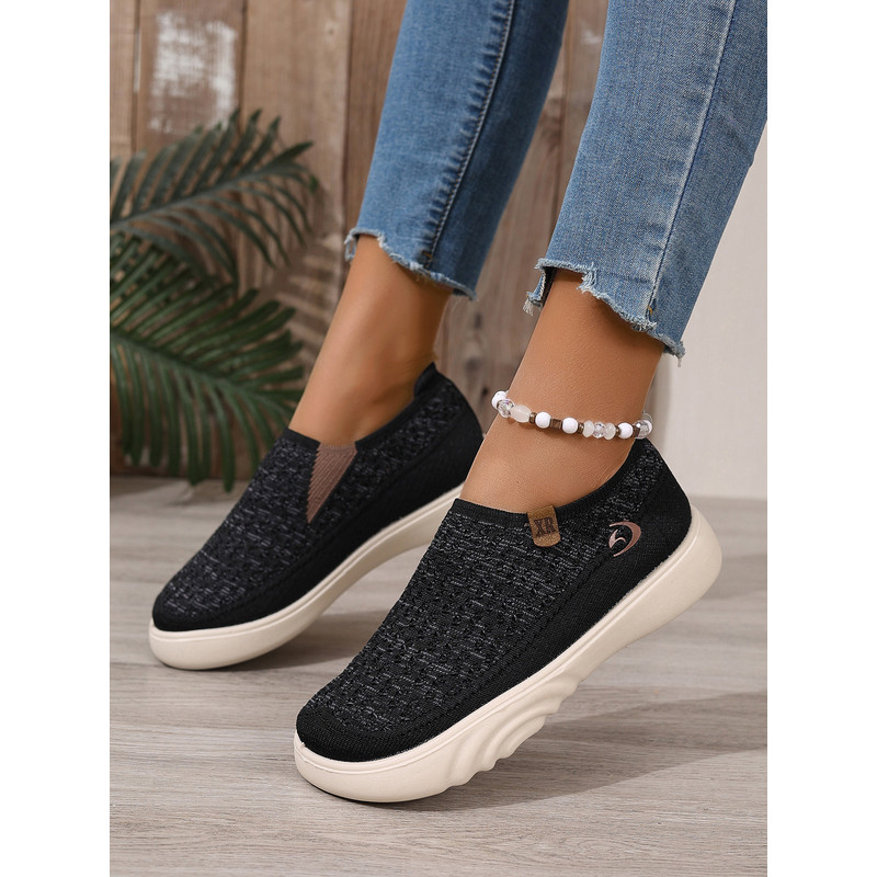 New Womens Breathable Soft Soled Walking Shoes, Lightweight Casual Sports Flats for Outdoor Travel, Boating & Everyday