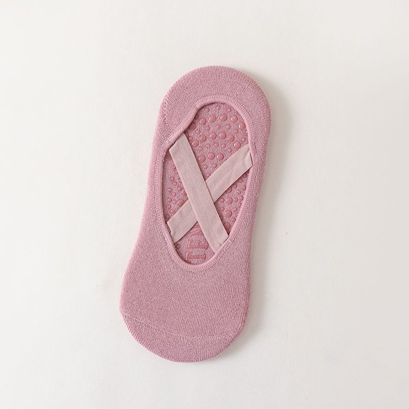 Womens Professional Yoga Socks, Anti-Slip Silicone Pilates & Fitness Socks, Breathable Cotton Gym Dance Sports Socks