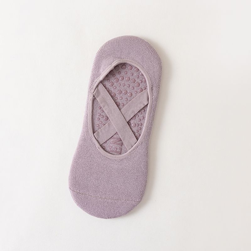 Womens Professional Yoga Socks, Anti-Slip Silicone Pilates & Fitness Socks, Breathable Cotton Gym Dance Sports Socks