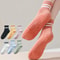 Womens Professional Yoga Socks With Silicone Grip NonSlip Cotton Pilates Fitness Socks 0