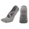 Womens Five-Finger Yoga Socks, Breathable Backless Pilates Socks with Anti-Slip Silicone Sole