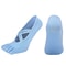Womens Five-Finger Yoga Socks, Breathable Backless Pilates Socks with Anti-Slip Silicone Sole