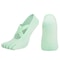 Womens Five-Finger Yoga Socks, Breathable Backless Pilates Socks with Anti-Slip Silicone Sole