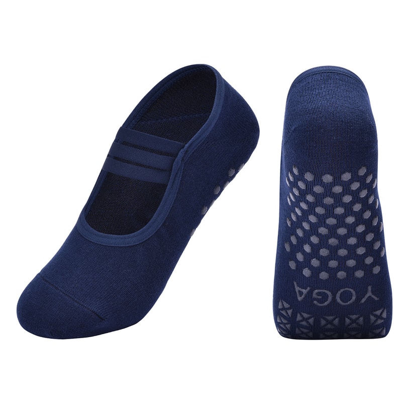 Professional Non-Slip Pilates Socks, Large Size Backless Breathable Yoga Socks for Women