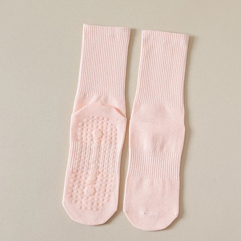Professional NonSlip Pilates Socks For Women Breathable Cotton Yoga Socks For Gym Dance And Fitness 5
