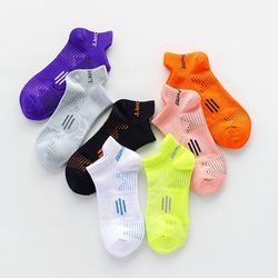 mesh thin breathable sports socks, lightweight cotton running socks for gym, fitness & outdoor sports