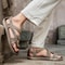 Stylish Summer Mens Straw Sandals Durable Outdoor Casual Shoes Beach FlipFlops 5