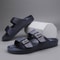 Mens Summer Adjustable EVA Cloud Slides, Soft, Non-Slip Lightweight Beach Sandals with Flat Comfort Design