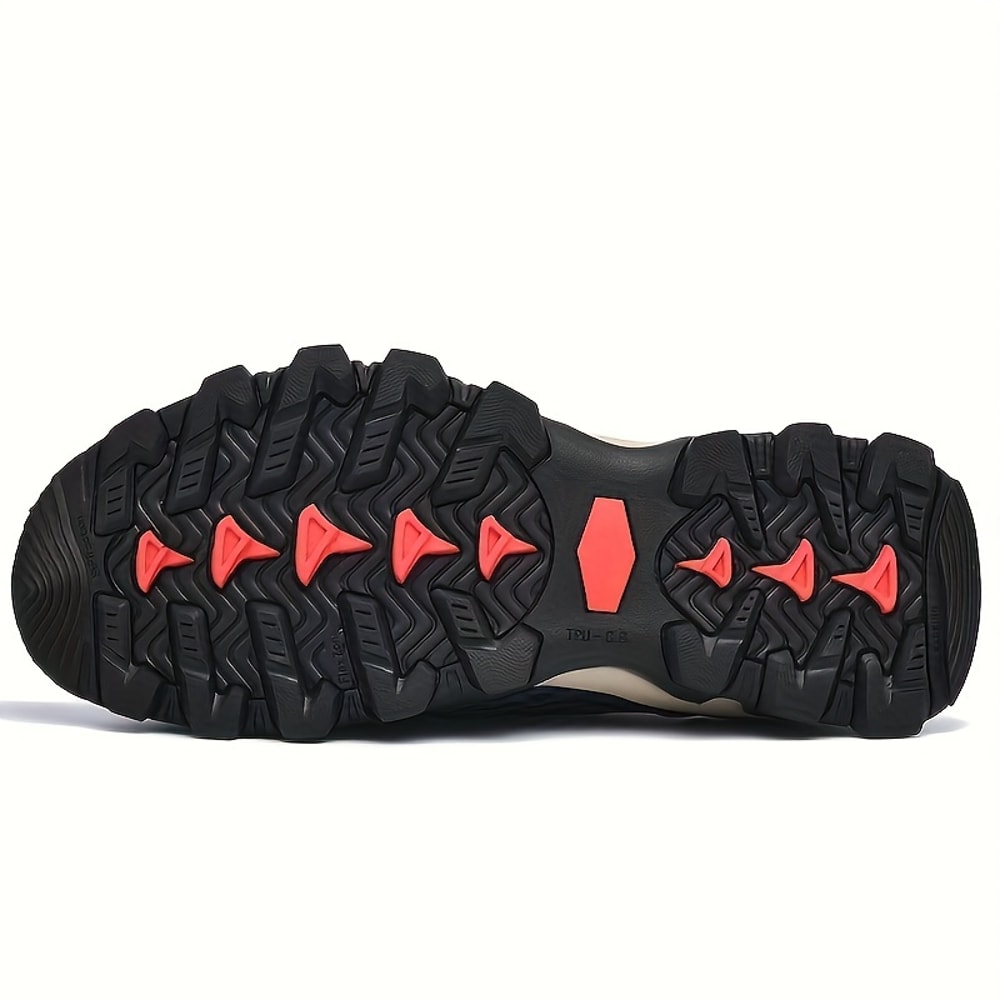 Mens Outdoor Camp Walking Shoes, Lightweight Mesh Sports Shoes with Non-Slip Rubber Soles for Summer Comfort