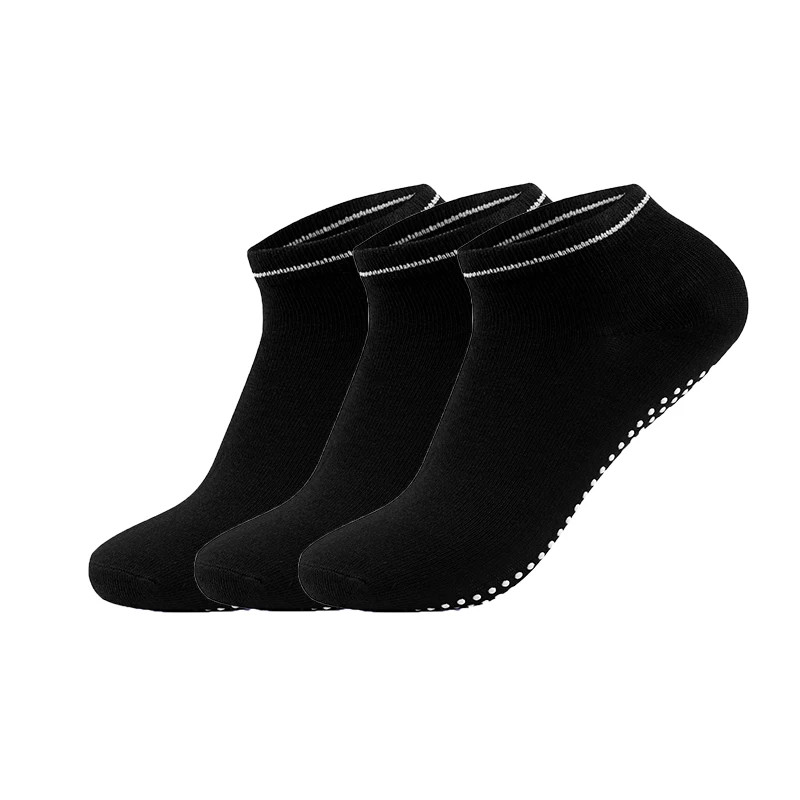 Womens Yoga Socks With NonSlip Grips Straps Cotton Bandage Pilates Barre Dance Socks For Barefoot 3