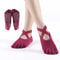 Comfortable Women Breathable Yoga Socks Five Toe Silicone NonSlip Bandage Pilates Socks For Ballet 3