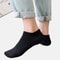 HighQuality Men Solid Black Ankle Socks Breathable Antibacterial Anti Odor Fashionable Versatile Ca 4