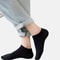 HighQuality Men Solid Black Ankle Socks Breathable Antibacterial Anti Odor Fashionable Versatile Ca 1