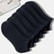 HighQuality Men Solid Black Ankle Socks Breathable Antibacterial Anti Odor Fashionable Versatile Ca 5