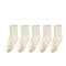 Breathable Ruffle Socks For Women Middle Tube Short Ankle Black  White Set For Spring And Autumn We 3
