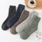 Blended Cashmere Mens MidCalf Thermal Terry Socks Thick Winter FleeceLined Towel Socks For Ultimate 0