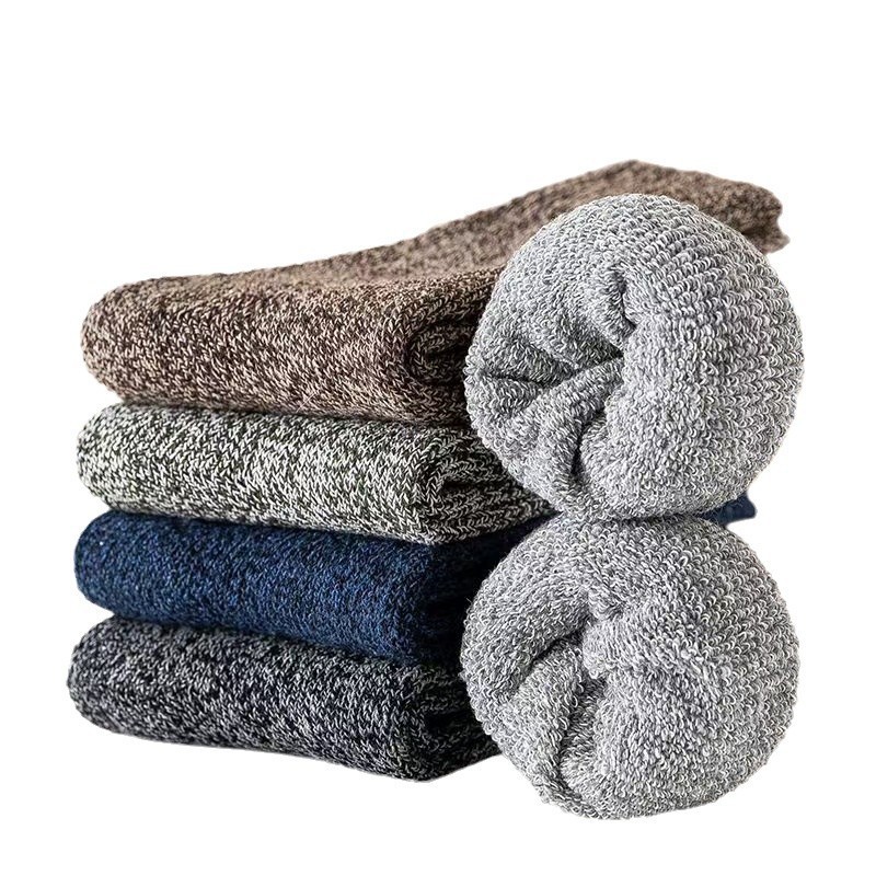 Blended Cashmere Mens MidCalf Thermal Terry Socks Thick Winter FleeceLined Towel Socks For Ultimate 4