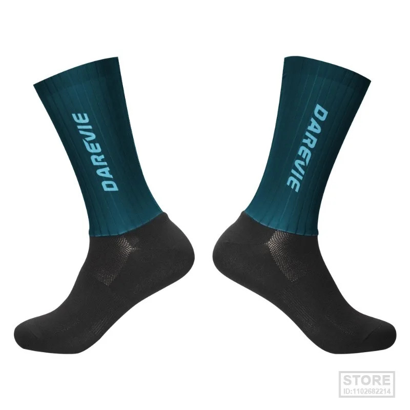 High-Performance Aero Cycling Socks, Breathable Anti-Slip Sports Socks for Men with Moisture Control Design