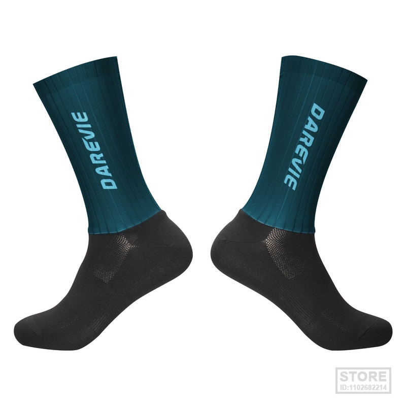 High-Performance Aero Cycling Socks, Breathable Anti-Slip Sports Socks for Men with Moisture Control Design