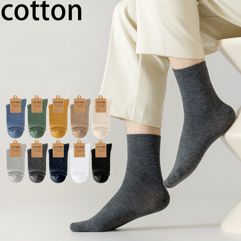 High Quality Cotton Men Socks Pack Lightweight Breathable Sock Set Durable Black Ankle Short Socks 4