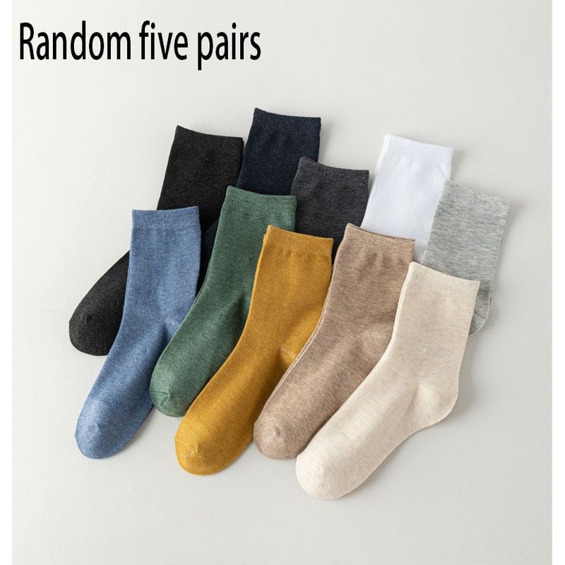 High Quality Cotton Men Socks Pack Lightweight Breathable Sock Set Durable Black Ankle Short Socks 6