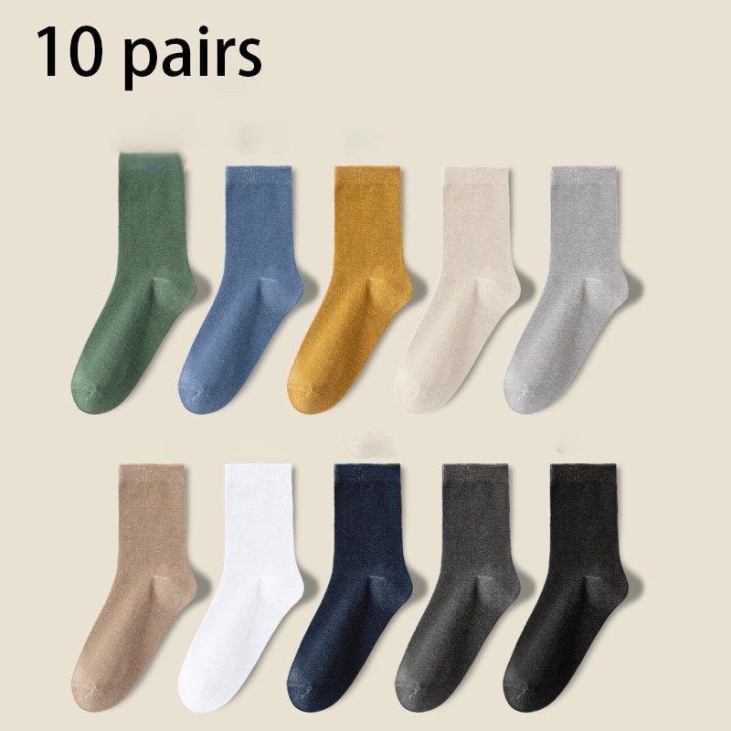 High Quality Cotton Men Socks Pack Lightweight Breathable Sock Set Durable Black Ankle Short Socks 7